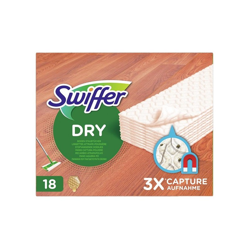 Swiffer Dry Stofwisdoekjes houten vloer doosje a 18 stuks