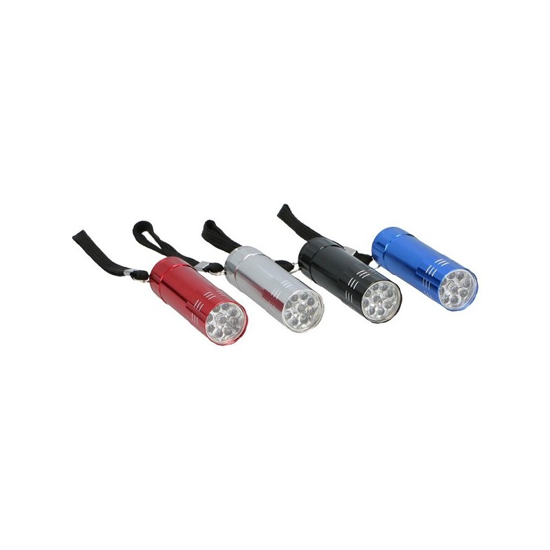 Grundig Zaklamp Aluminium 9-LED 8cm (incl. 3xAAA batterij)