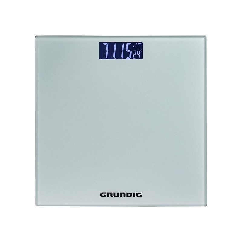 Grundig Personenweegschaal glas tot 180kg 28x28cm
