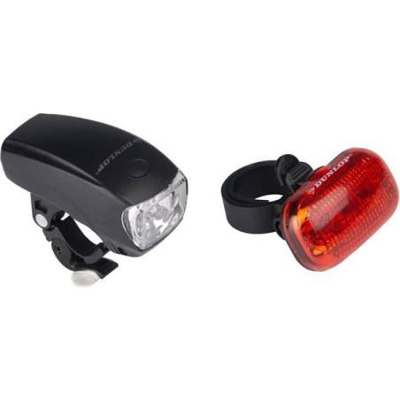Dunlop Jeu de lampes de vélo LED 2 pièces