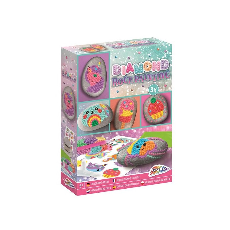 Grafix Diamond Rock Painting - 3 pierres