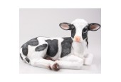 Farmwood Animals Tuinbeeld koe kalf liggend M 34x21x21,5cm