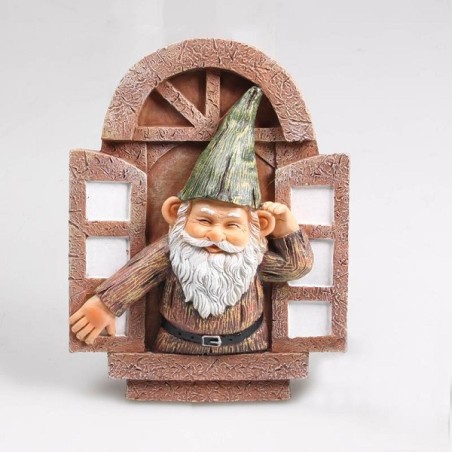 Gnome extérieur porte/fenêtre support mural 20x15cm