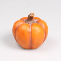 Poterie citrouille orange h10,5cm