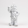 Stoobz Polystone statue nain f*ck you argent 16x12x32cm