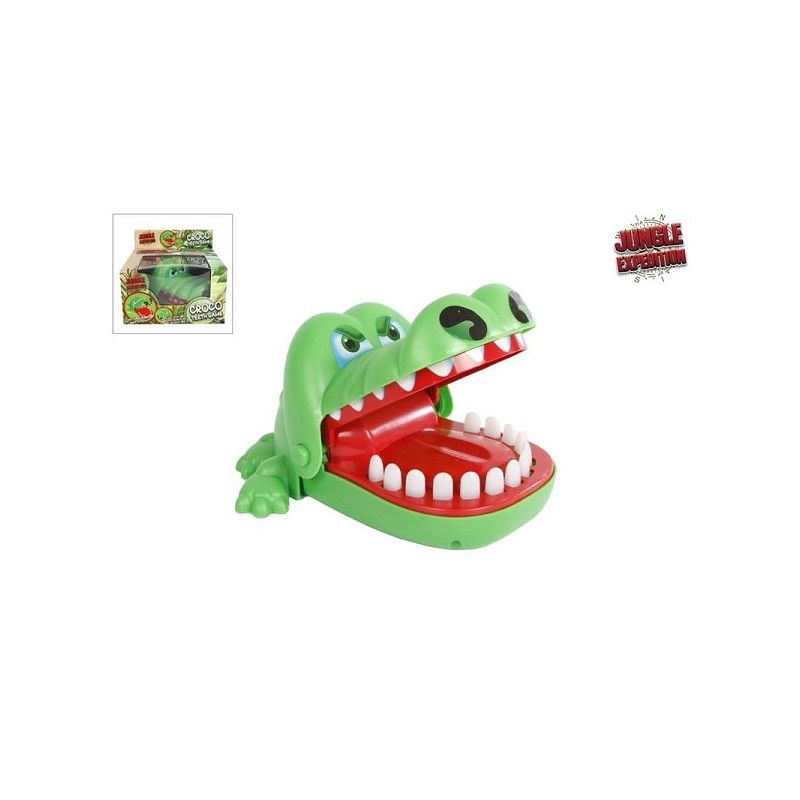 Jungle Expedition bijtende krokodil 16x13,5x8,5cm