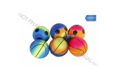 Gametime voetbal/basketbal in net verpakt 10cm
