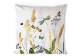 Housse de coussin Ambiente Fleurs ornementales Blanc 40x40cm