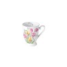 Mug Ambiente Bouquet de Tulipes 0,25L Porcelaine Fine Ø 7,5 - h 10 cm