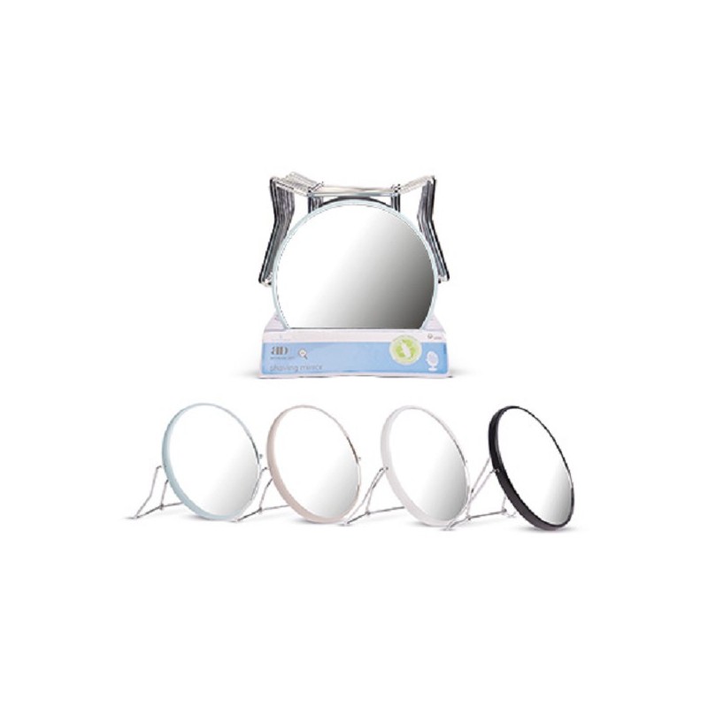 Miroir de maquillage, matériau recyclé, normal et grossissant 3x 15x2x15cm