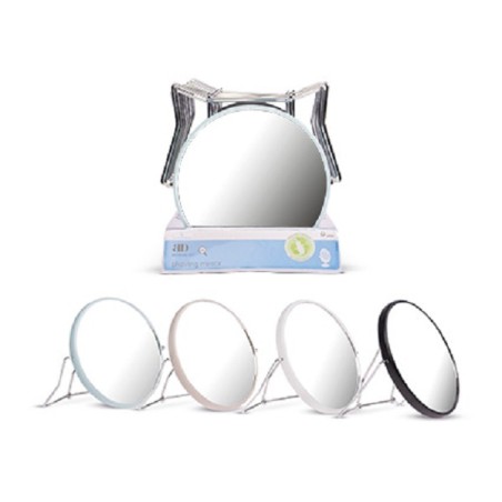 Miroir de maquillage, matériau recyclé, normal et grossissant 3x 15x2x15cm