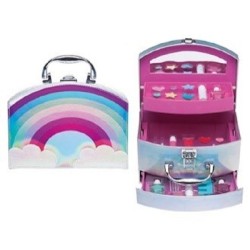 Make-up koffer regenboog 23-delig 21x17,5x14,5cm