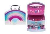 Make-up koffer regenboog 23-delig 21x17,5x14,5cm