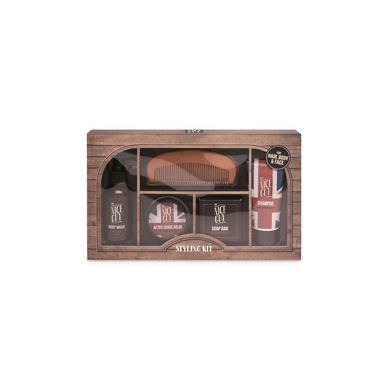 Source Balance 'Mr. Nice Guy' geschenkset 5-delig met houten kam