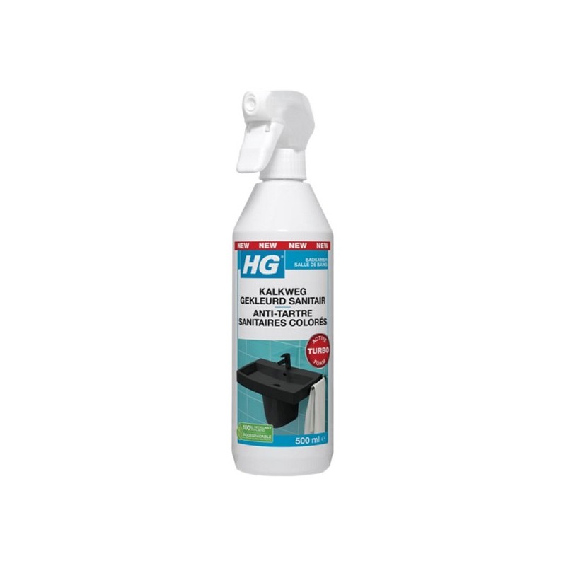 HG Kalkweg gekleurd sanitair 500ml Dé kalkverwijderaar voor gekleurd sanitair