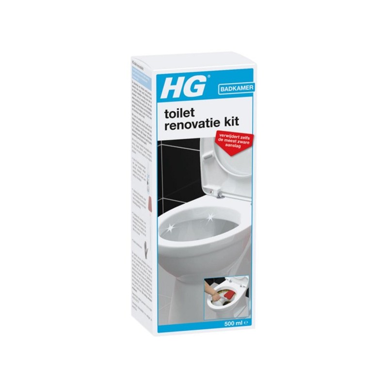 Kit de rénovation de toilettes HG 500 ml Une seconde vie pour la cuvette des toilettesLe kit de rénovation de toilettes HG est u