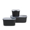 Mepal set vershouddoos Easyclip 3-delig (2x450+1000) nordic black
