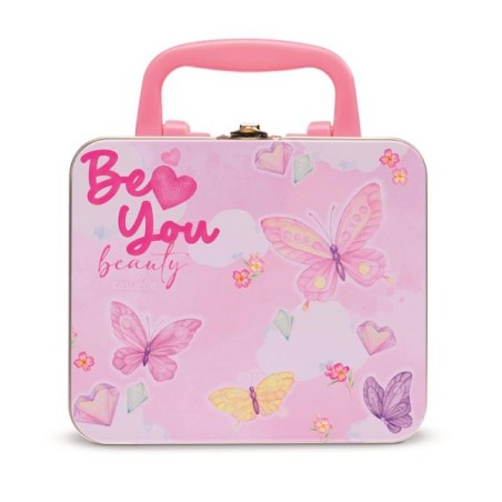 Casuelle 'BeYou' boîte en fer blanc avec maquillage