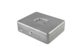 Geldkist cassette 30x24x9cm zilver