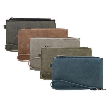 Portefeuille Beagles Meanos en cuir artificiel 16x10cm disponible en 5 couleurs différentes.