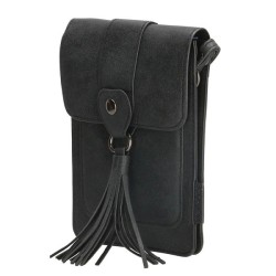 Beagles Carral sac de téléphone cuir artificiel 12,5xh18cm noir