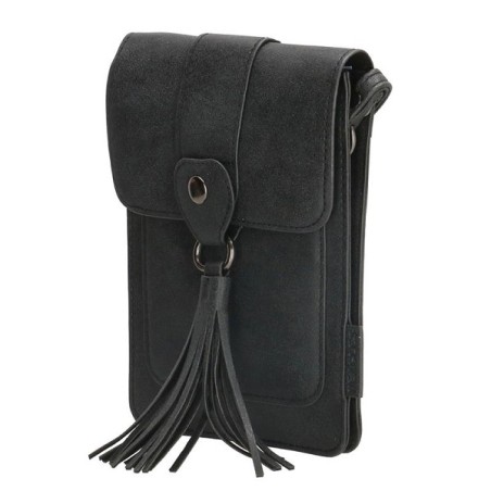 Beagles Carral sac de téléphone cuir artificiel 12,5xh18cm noir
