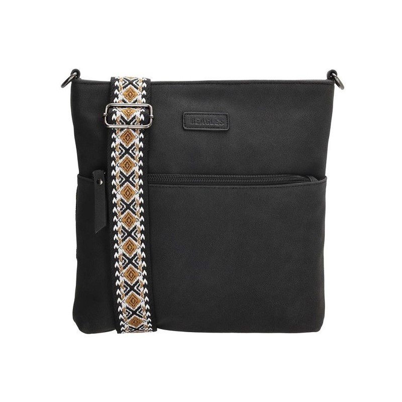 Beagles Malaga sac bandoulière cuir artificiel 26,5xh25,5cm noir