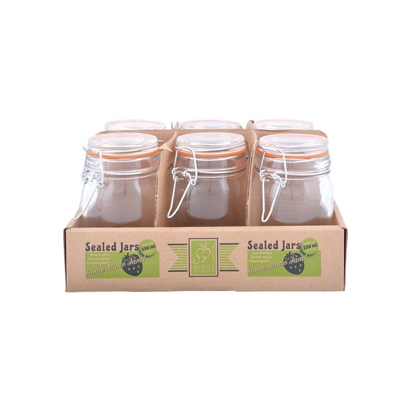 Esschert Design Plateau pour bocaux de conservation, lot de 6 pièces L