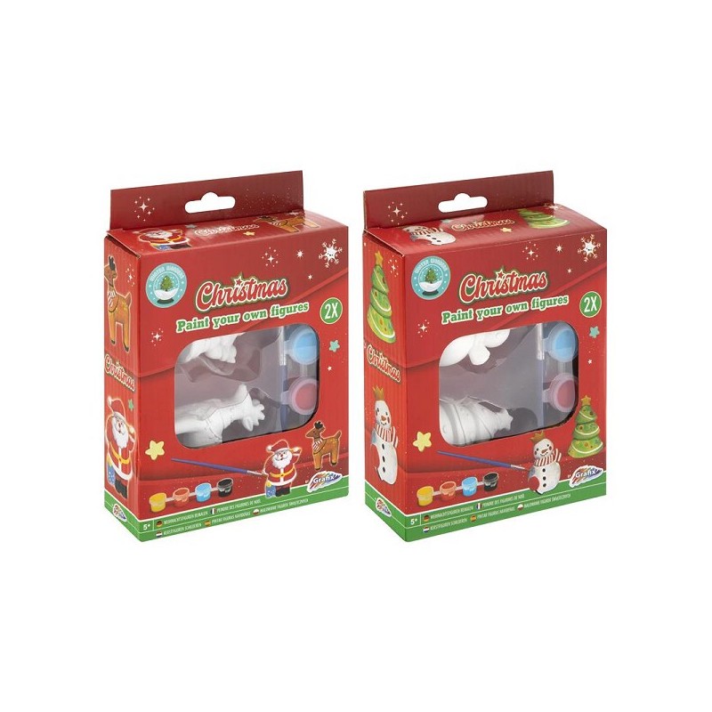 Grafix Schilder je eigen kerstfiguren 2-delig