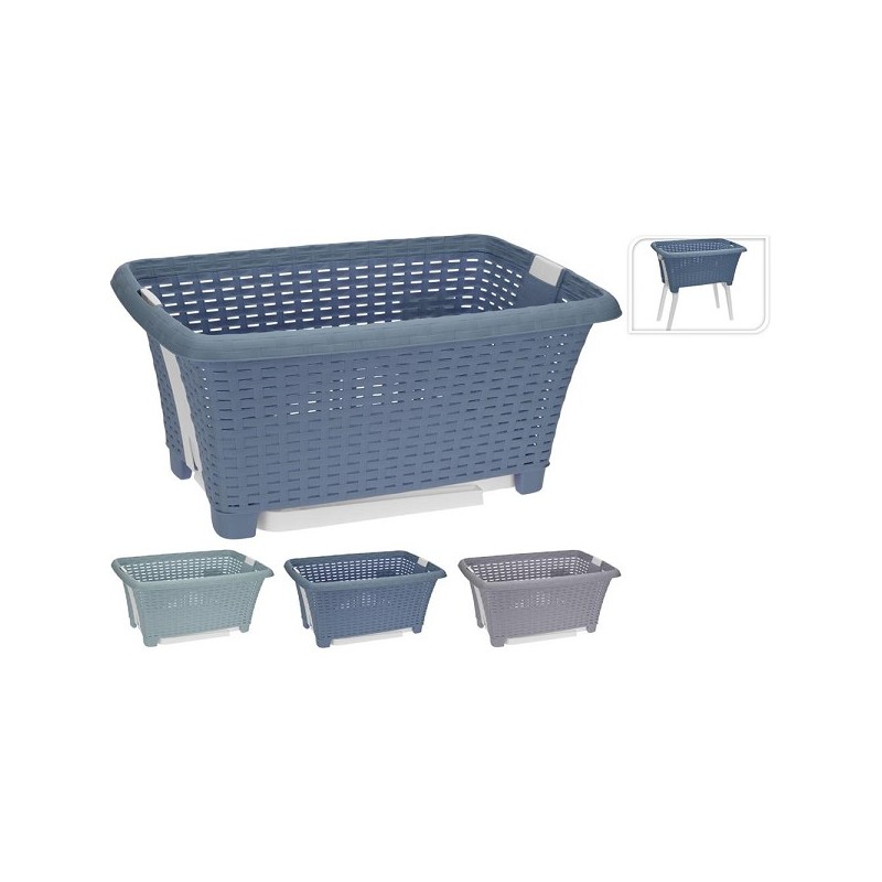 Panier à linge sur pieds