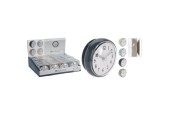 Horloge murale salle de bain avec ventouse 7,3x4,5cm