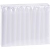 Bougies de sapin de Noël 20 pièces Ø11x10,5cm blanches