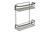 Metaltex Origin support de douche 2 niveaux 26x10x30cm noir
