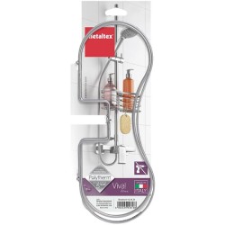 Metaltex Viva support de douche pour barre de douche 29x11x12cm argent