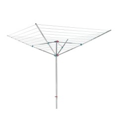 Corde à linge rotative Metaltex Meteor 60 m avec ancrage au sol de 40 mm