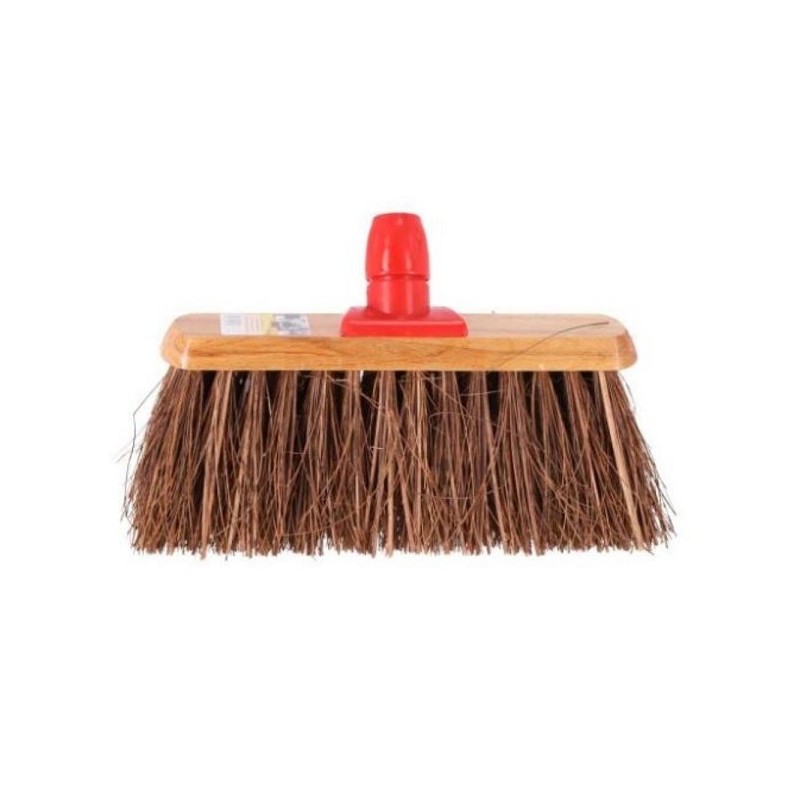 Balai pratique Piassava en bois avec support de manche de 30 cm de large