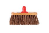 Balai pratique Piassava en bois avec support de manche de 30 cm de large