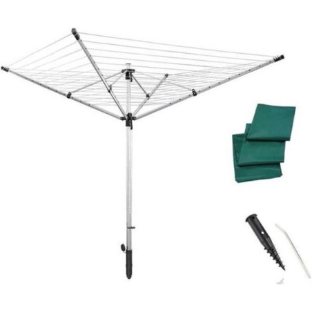 Corde à linge rotative Leifheit Linolift 600 60 m avec housse de