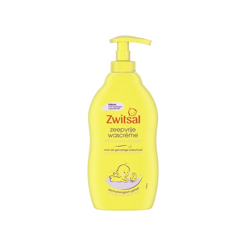 Zwitsal Crème Lavante Pompe Sans Savon Peaux Sensibles 400 ml