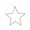 Étoile métal noir 40cm 50lampes warmLED ip44 b/o avec timer 3xAA avec câble de suspension lumineux