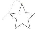 Étoile métal noir 40cm 50lampes warmLED ip44 b/o avec timer 3xAA avec câble de suspension lumineux