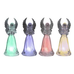 Ange avec LED à changement de couleur 11,5cm 3xLR44