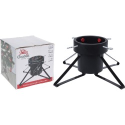 Support pour sapin de Noël Medium métal noir