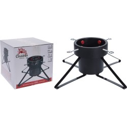 Support pour sapin de Noël Grand métal noir l