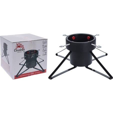 Support pour sapin de Noël Grand métal noir l