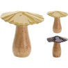 Paddenstoel mangohout 11x8cm