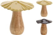 Champignon bois de manguier 11x8cm