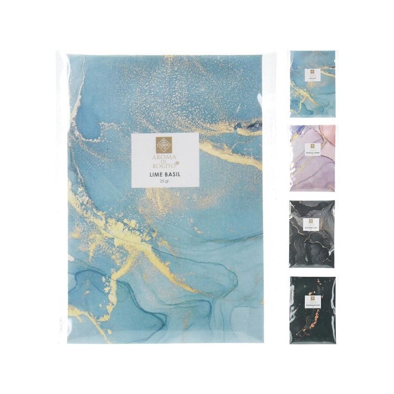 Sachet parfum 11x16cm 4ass marbre