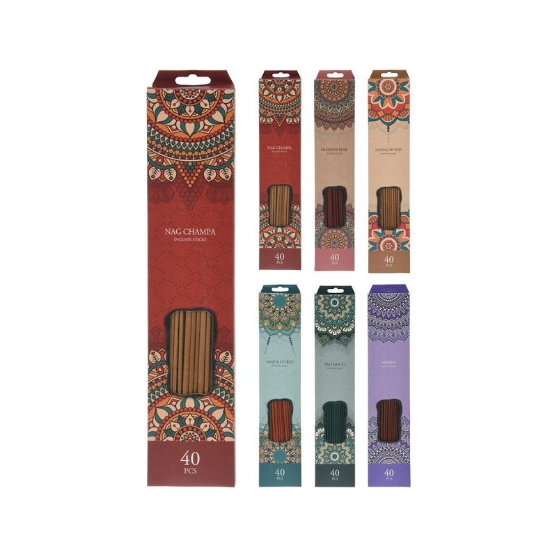 Encens bâtons lot de 40 bâtons