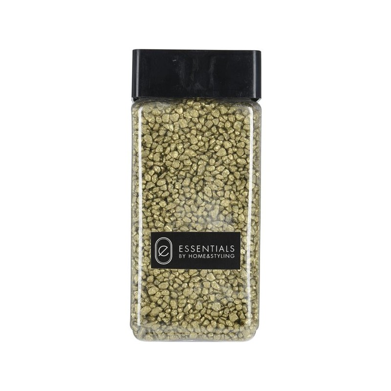 Decoratie steentjes goudkleur in potje 550ml